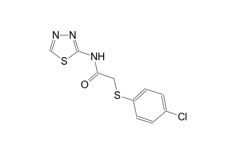 2-[(4-chlorophenyl)sulfanyl]-N-(1,3,4-thiadiazol-2-yl)acetamide