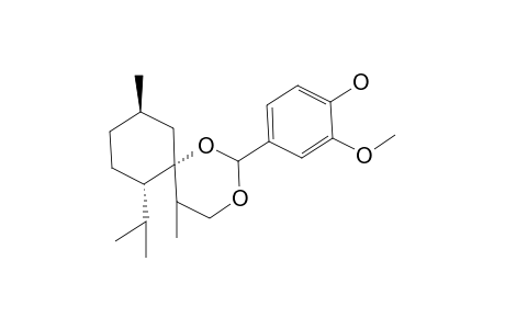 4-((6S,7S,10R)-7-Isopropyl-5,10-dimethyl-1,3-dioxaspiro[5.5]undecan-2-yl)-2-methoxyphenol