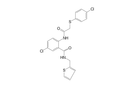 4'-chloro-2-[(p-chlorophenyl)thio]-2'-[(2-thenyl)carbamoyl]acetanilide