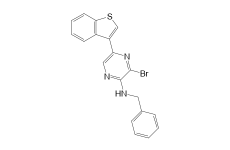 N-Benzyl-N-[3-bromo-5-(1-benzothiophen-3-yl)pyrazin-2-yl]amine