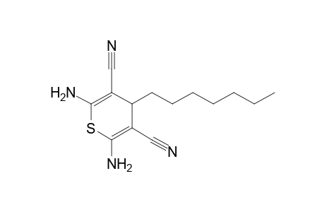 2,6-bis(azanyl)-4-heptyl-4H-thiopyran-3,5-dicarbonitrile