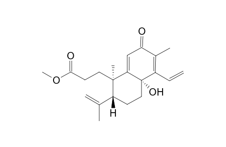 TRIGONOCHINENE_B;METHYL_8-ALPHA-HYDROXY-12-OXO-3,4-SCEOCLEISTANTH-9-(11),13,15,19-(4)-TETRAEN-3-OATE
