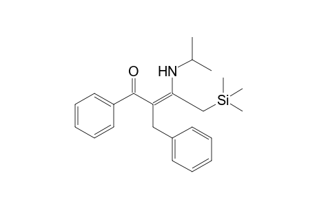 2-Benzyl-3-(N-isopropylamino)-1-phenyl-4-(trimethylsilyl)but-2-en-1-one