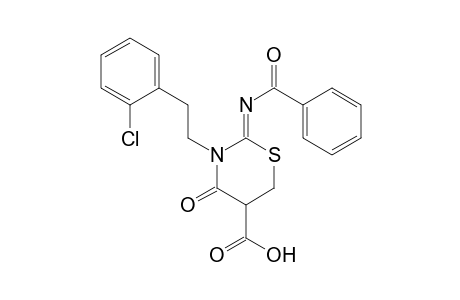 2-[3-(2-Chlorobenzyl)-4-oxo-2-[(phenylcarbonyl)imino]-1,3-thiazinan-5-yl]-acetic Acid