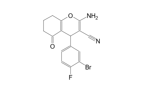 4H-1-benzopyran-3-carbonitrile, 2-amino-4-(3-bromo-4-fluorophenyl)-5,6,7,8-tetrahydro-5-oxo-