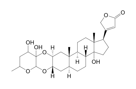 Card-20(22)-enolide, 14-hydroxy-2,3-[(tetrahydro-3,4-dihydroxy-6-methyl-2H-pyran-3,2-diyl) bis(oxy)]-, [2.alpha.(2S,3S,4S,6R),3.beta.,5.alpha.]-