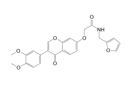 acetamide, 2-[[3-(3,4-dimethoxyphenyl)-4-oxo-4H-1-benzopyran-7-yl]oxy]-N-(2-furanylmethyl)-