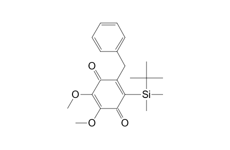 2,5-Cyclohexadiene-1,4-dione, 2-[(1,1-dimethylethyl)dimethylsilyl]-5,6-dimethoxy-3-(phenylmethyl)-