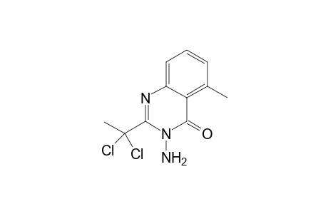 3-Amino-2-(1,1-dichloroethyl)-5-methyl-4-quinazolinone