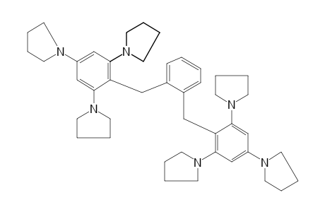 1,1',1'',1''',1''''-[2,2'-(o-phenylenedimethylene)di-s-phenenyl]hexapyrrolidine