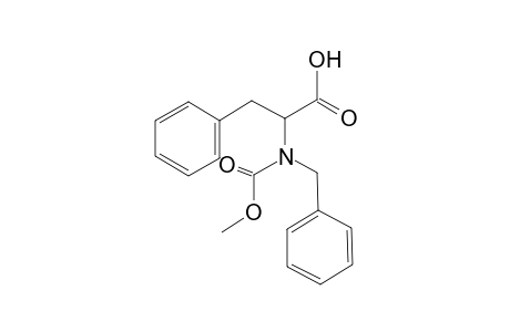 2-[benzyl(carbomethoxy)amino]-3-phenyl-propionic acid