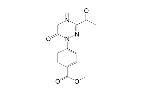 4-(3-Acetyl-6-oxo-5,6-dihydro-4H-[1,2,4]triazin-1-yl)benzoic acid, methyl ester