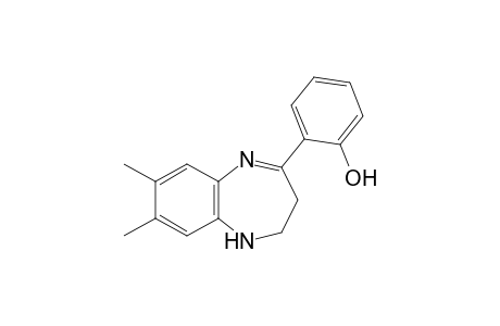 o-(2,3-dihydro-7,8-dimethyl-1H-1,5-benzodiazepin-4-yl)phenol