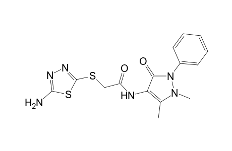 2-(5-Amino-[1,3,4]thiadiazol-2-ylsulfanyl)-N-(1,5-dimethyl-3-oxo-2-phenyl-2,3-dihydro-1H-pyrazol-4-yl)-acetamide