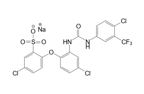 5-CHLORO-2-{4-CHLORO-2-[3-(4-CHLORO-alpha,alpha,alpha-TRIFLUORO-m-TOLYL)UREIDO]PHENOXY]BENZENESULFONIC ACID, SODIUM SALT