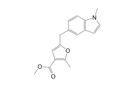 methyl 2-methyl-5-[(1-methylindol-5-yl)methyl]furan-3-carboxylate