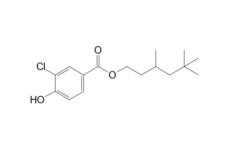 3-chloro-4-hydroxybenzoic acid, 3,5,5-trimethylhexyl ester