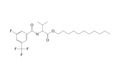 L-Valine, N-(3-fluoro-5-trifluoromethylbenzoyl)-, undecyl ester