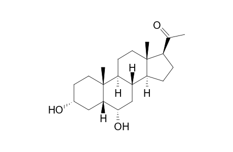 3α,6α-dihydroxy-5β-pregnan-20-one