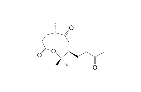 HOLOSTYLACTONE;(5S,8R)-5,9,9-TRIMETHYL-8-(3-OXOBUTYL)-OXONANE-2,6-DIONE