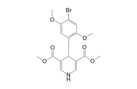 Dimethyl 4-(4-bromanyl-2,5-dimethoxy-phenyl)-1,4-dihydropyridine-3,5-dicarboxylate