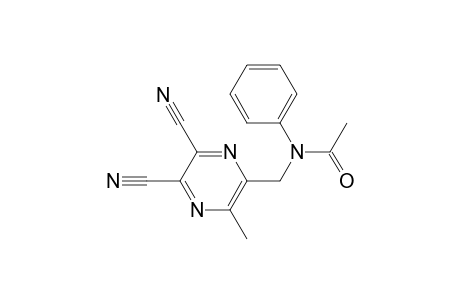 5-(N-ACETYLANILINO)-METHYL-6-METHYLPYRAZINE-2,3-DICARBONITRILE