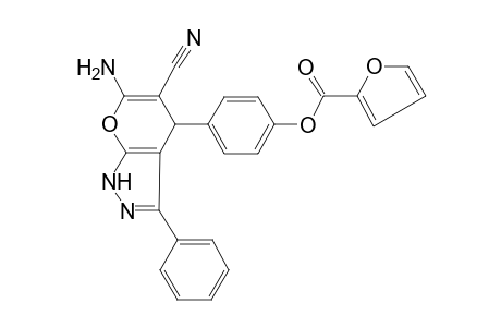 4-(6-Amino-5-cyano-3-phenyl-1,4-dihydropyrano[2,3-C]pyrazol-4-yl)phenyl 2-furoate