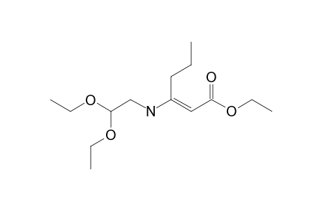 Ethyl 3-[(2,2-diethoxyethyl)amino]hex-2-enoate