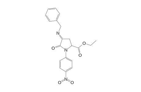 ETHYL-4-BENZYLIMINO-1-(4-NITROPHENYL)-5-OXO-2-PYRROLIDINECARBOXYLATE