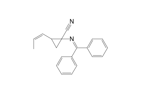 (Z)-1-(N-(Diphenylmethylene)amino)-2-(1-propenyl)cyclopropanecarbonitrile