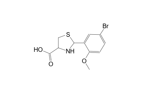 2-(5-bromo-2-methoxyphenyl)-1,3-thiazolidine-4-carboxylic acid