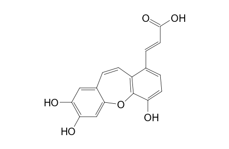 TOURNEFOLIC-ACID-B;3-(4,7,8-TRIHYDROXYDIBENZO-[B,F]-OXEPIN-1-YL)-ACRYLIC-ACID