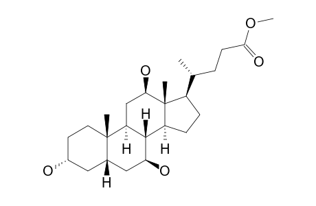 3-ALPHA,7-BETA,12-BETA-TRIHYDROXY-5-BETA-CHOLSAEUREMETHYLESTER