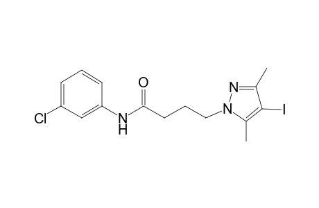 N-(3-chlorophenyl)-4-(4-iodo-3,5-dimethyl-1H-pyrazol-1-yl)butanamide