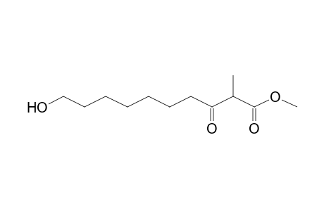 10-hydroxy-2-methyl-3-oxodecanoic acid methyl ester