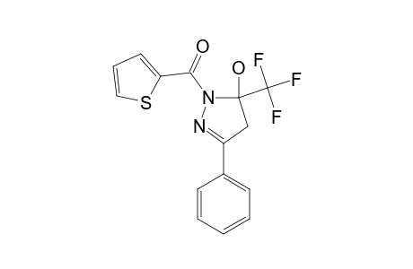 5-HYDROXY-3-PHENYL-5-TRIFLUOROMETHYL-4,5-DIHYDRO-1H-1-(2-THENOYL)-PYRAZOLE