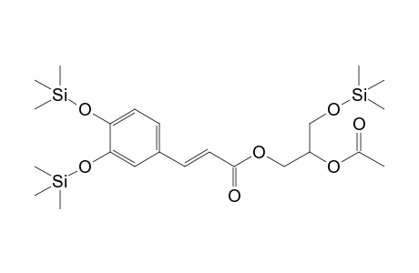 Glycerol <2-acetyl-1-caffeoyl->, tri-TMS (impure)
