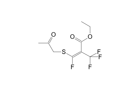 Ethyl (2E)-3-fluoro-3-[(2-oxopropyl)sulfanyl]-2-(trifluoromethyl)-2-propenoate