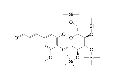 2-Propenal, 3-[4-(.beta.-D-glucopyranosyloxy)-3,5-dimethoxyphenyl]-, (2E)-, 4tms