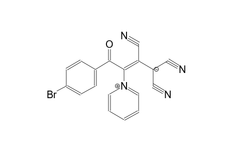 4-(4-bromophenyl)-1,1,2-tricyano-4-oxo-3-(pyridin-1-ium-1-yl)but-2-en-1-ide