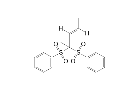 (E)-4,4-bis(phenylsulfonyl)-2-pentene