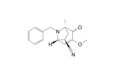 (1R*,5R*,6R*)-6-endo-Cyano-8-benzyl-1-methyl-3-methoxy-8-azabicyclo[3.2.1]oct-3-en-2-one