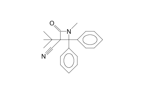 3-tert-Butyl-1-methyl-2-oxo-4,4-diphenyl-azetidine-3-carbonitrile