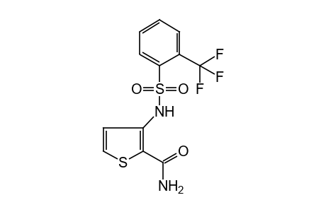 3-(alpha,alpha,alpha-TRIFLUORO-o-TOLUENESULFONAMIDO)-2-THIOPHENECARBOXAMIDE