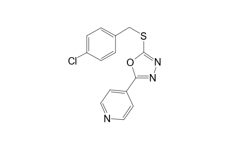 4-{5-[(4-chlorobenzyl)sulfanyl]-1,3,4-oxadiazol-2-yl}pyridine