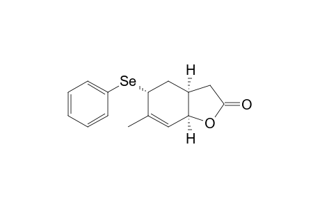 2(3H)-Benzofuranone, 3a,4,5,7a-tetrahydro-6-methyl-5-(phenylseleno)-, (3a.alpha.,5.alpha.,7a.alpha.)-