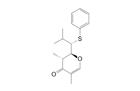 (2R*,2'S*,3S*)-3,5-DIMETHYL-2-[2-METHYL-1-(PHENYLTHIO)-PROPYL]-2,3-DIHYDRO-4H-PYRAN-4-ONE