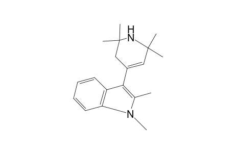 1,2-dimethyl-3-(1,2,3,6-tetrahydro-2,2,6,6-tetramethyl-4-pyridyl)indole