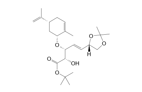 (2S,3R,E)-tert-butyl 5-((S)-2,2-dimethyl-1,3-dioxolan-4-yl)-2-hydroxy-3-(((1R,5R)-2-methyl-5-(prop-1-en-2-yl)cyclohex-2-en-1-yl)oxy)pent-4-enoate