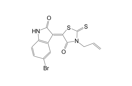(3Z)-3-(3-allyl-4-oxo-2-thioxo-1,3-thiazolidin-5-ylidene)-5-bromo-1,3-dihydro-2H-indol-2-one